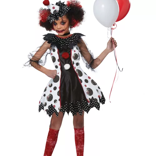 Photo du produit Déguisement clown effrayant luxe fille