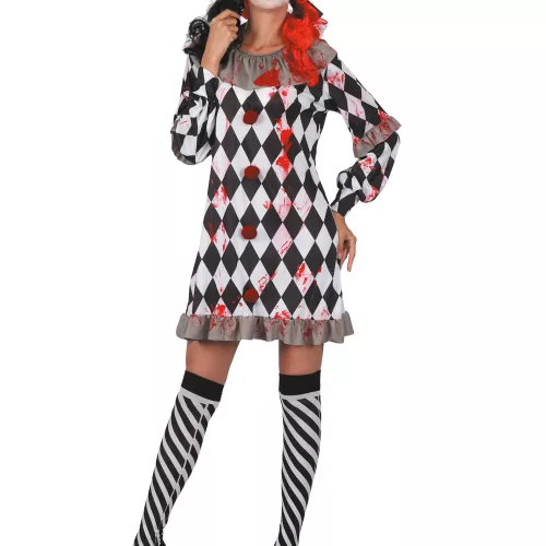 Photo du produit Déguisement clown ensanglanté femme