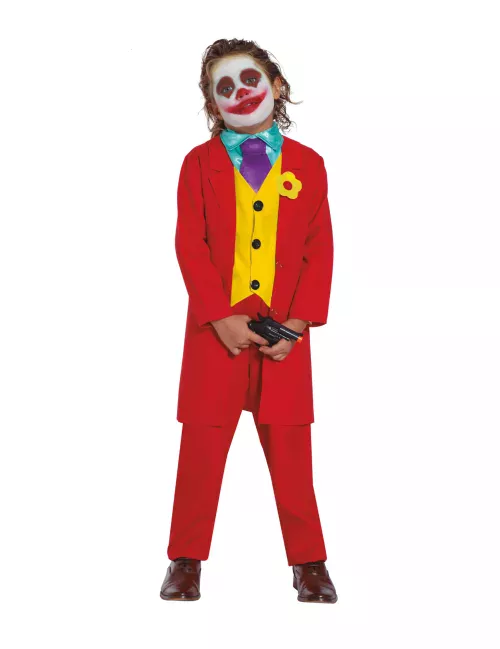Photo du produit Déguisement clown rouge fou enfant