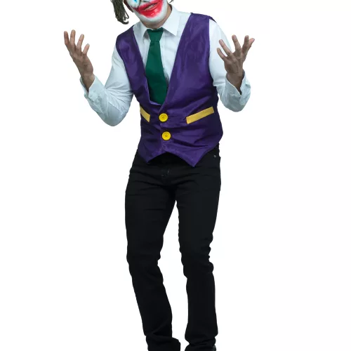 Photo du produit Déguisement et masque clown sourire de l'ange adulte