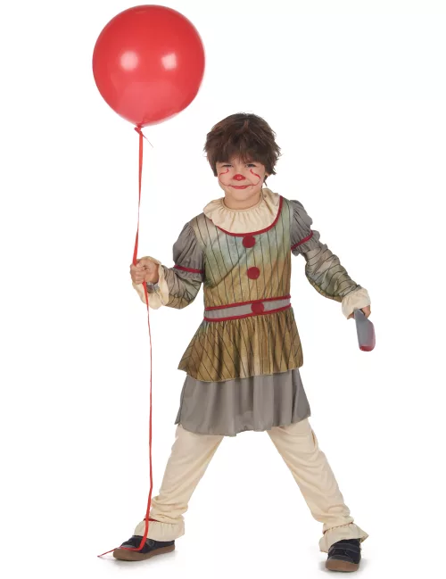 Photo du produit Déguisement clown terrifiant gris garçon