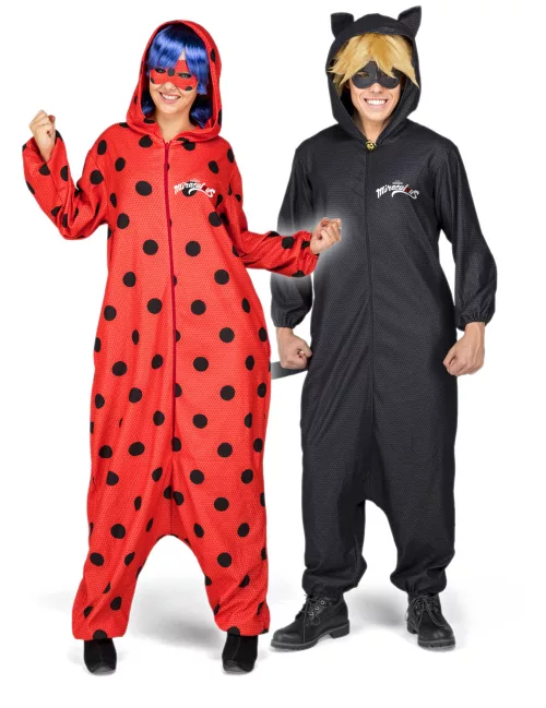 Photo du produit Combinaison avec perruque Ladybug adulte