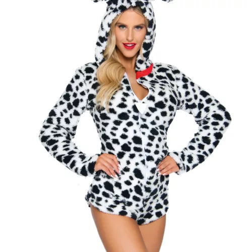 Photo du produit Déguisement combishort dalmatien sexy femme