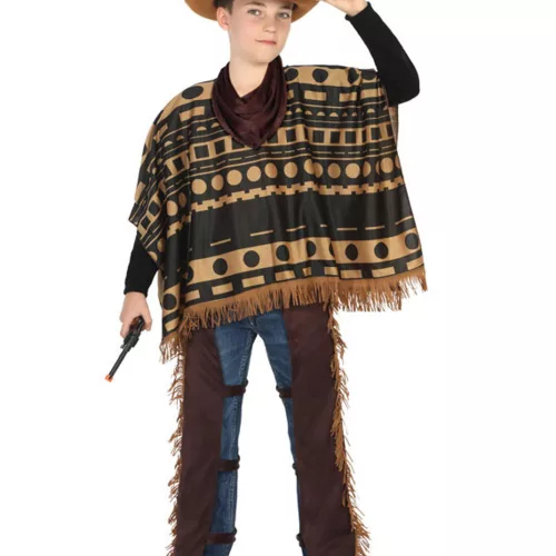 Photo du produit Déguisement de cowboy avec poncho garçon