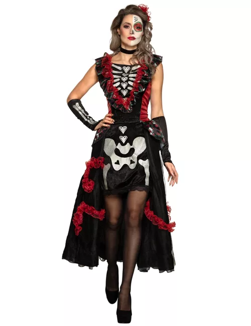 Photo du produit Déguisement dia de los muertos jupon femme