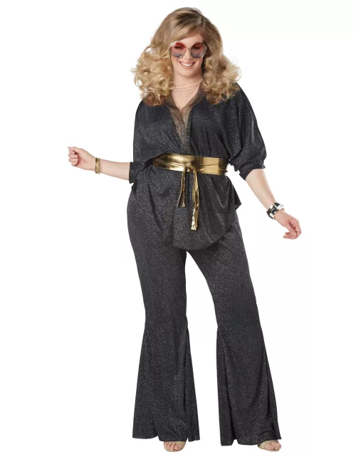 Photo du produit Déguisement disco éblouissant grande taille luxe femme
