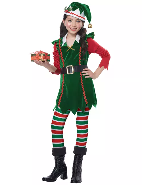 Photo du produit Déguisement elfe de Noël luxe fille
