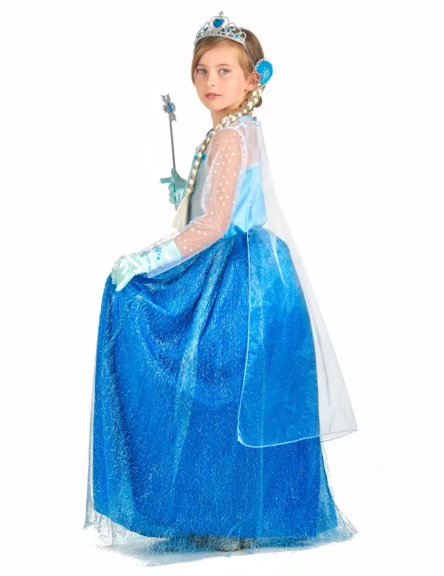 Photo du produit Déguisement et accessoires de princesse des glaces bleue fille