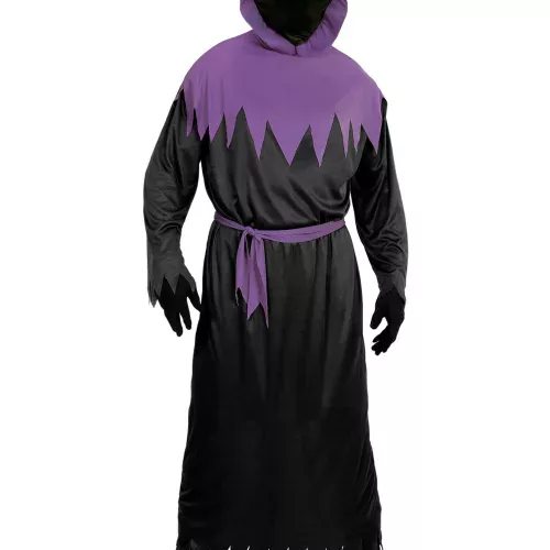 Photo du produit Déguisement faucheur noir et violet adulte