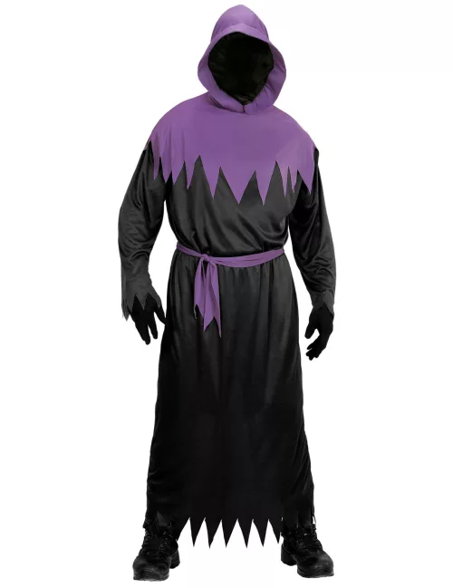 Photo du produit Déguisement faucheur noir et violet adulte