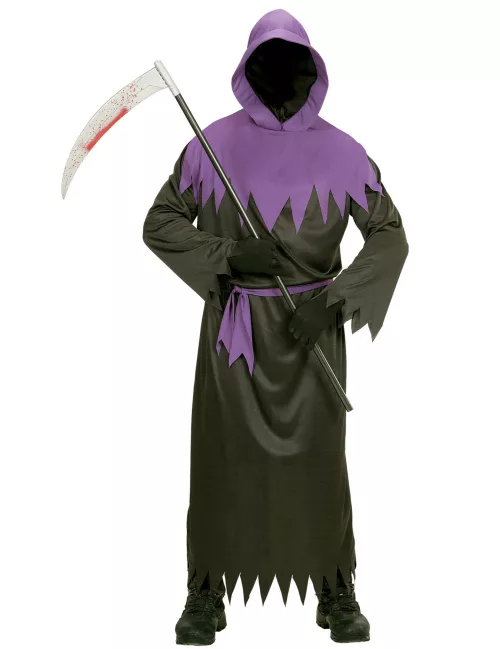 Photo du produit Déguisement faucheur noir et violet adulte