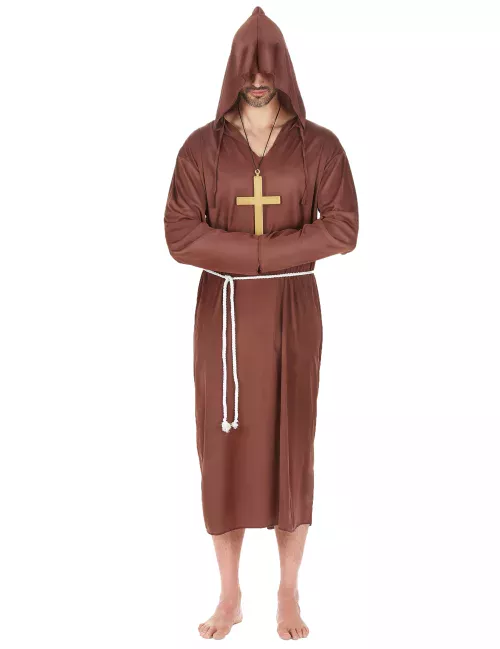 Photo du produit Déguisement moine marron clair grande taille homme