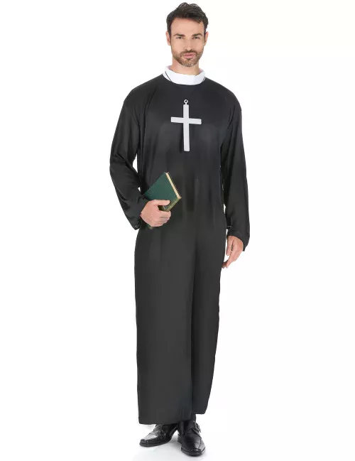 Photo du produit Déguisement prêtre grande taille homme