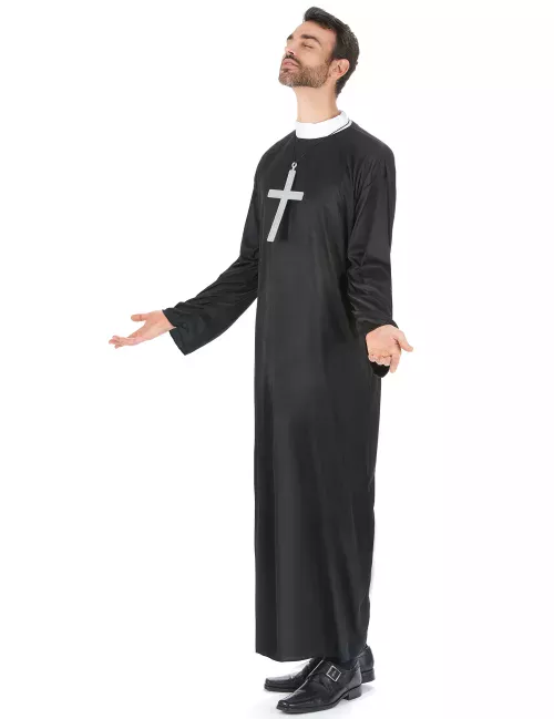 Photo du produit Déguisement prêtre grande taille homme