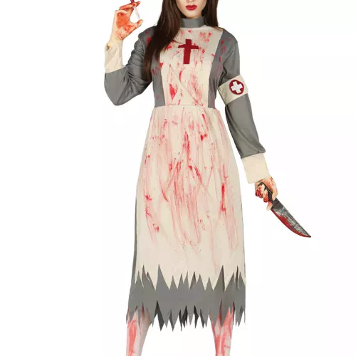Photo du produit Déguisement infirmière rétro zombie femme