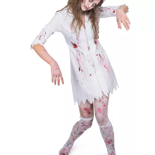 Photo du produit Déguisement infirmière zombifiée femme