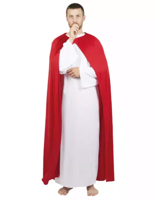 Photo du produit Déguisement Jésus blanc et rouge adulte