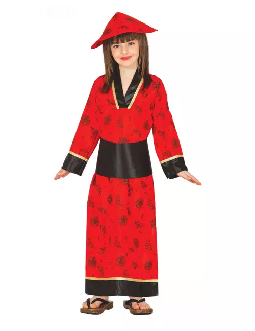 Photo du produit Déguisement kimono rouge fille