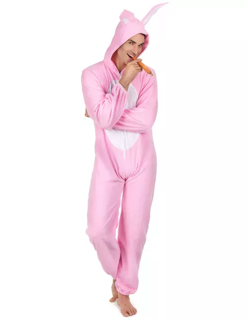 Photo du produit Déguisement lapin rose Homme