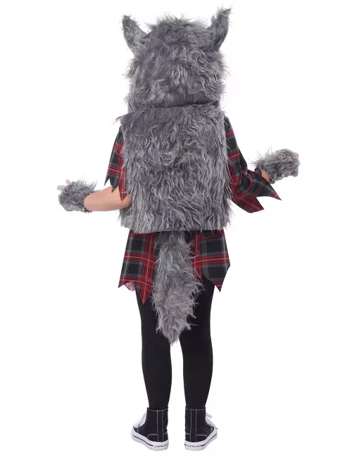 Photo du produit Déguisement loup garou gris luxe fille