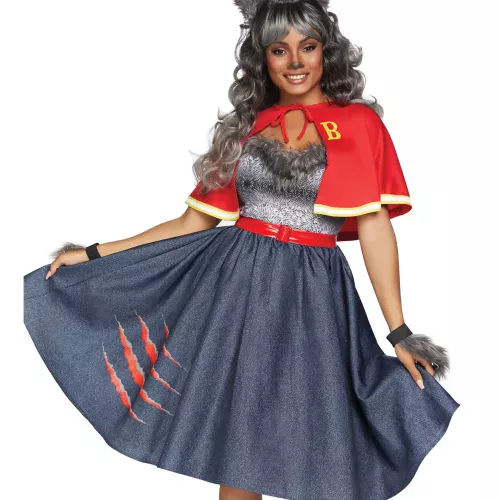 Photo du produit Déguisement luxe étudiante sexy loup garou femme