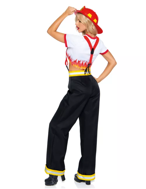 Photo du produit Déguisement luxe pantalon pompier femme