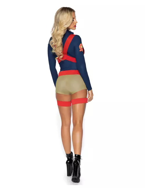 Photo du produit Déguisement luxe short pompier sexy femme