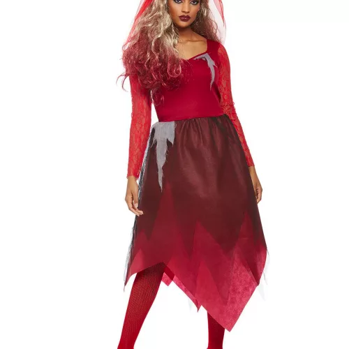 Photo du produit Déguisement mariée rouge femme