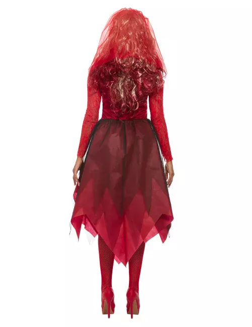 Photo du produit Déguisement mariée rouge femme