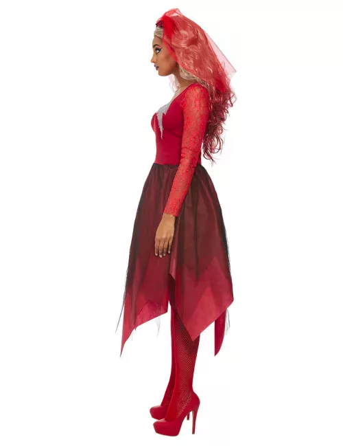 Photo du produit Déguisement mariée rouge femme