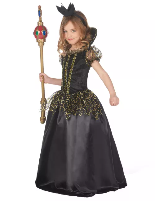 Photo du produit Déguisement méchante reine noire fille