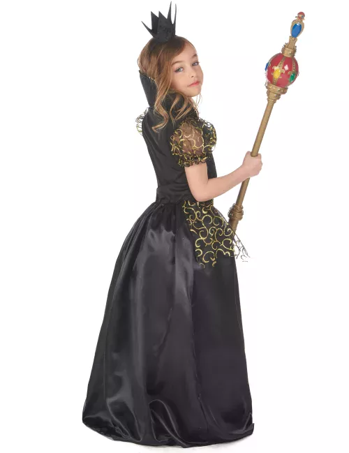 Photo du produit Déguisement méchante reine noire fille