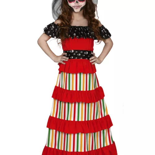 Photo du produit Déguisement mexicaine Dia de los muertos fille