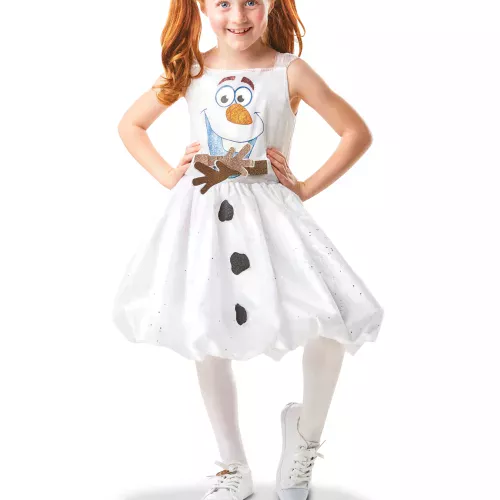 Photo du produit Déguisement Olaf animé La Reine des Neiges 2 luxe fille