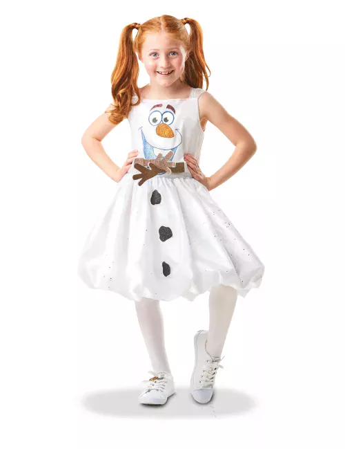 Photo du produit Déguisement Olaf animé La Reine des Neiges 2 luxe fille