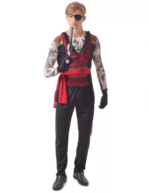 Photo du produit Déguisement pirate tatoué homme