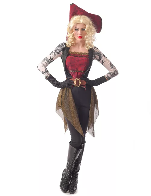 Photo du produit Déguisement pirate tatouée femme