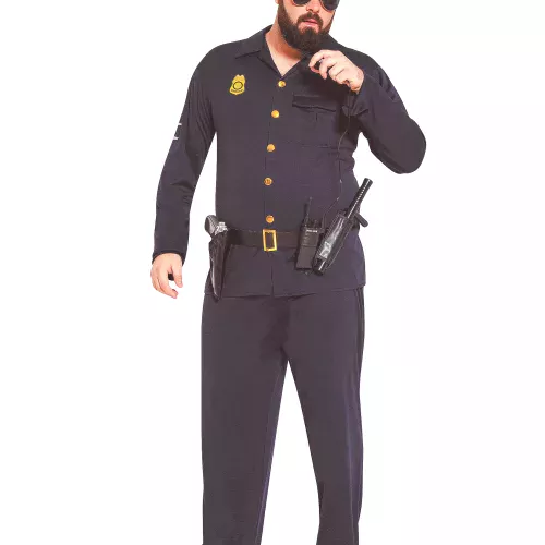 Photo du produit Déguisement policier grande taille adulte