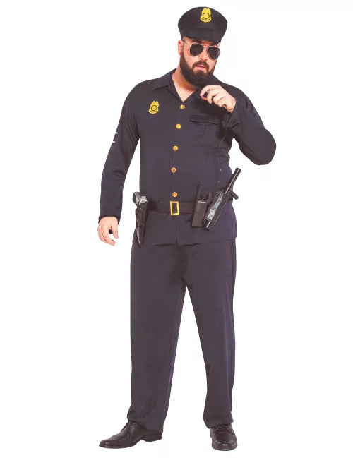 Photo du produit Déguisement policier grande taille adulte