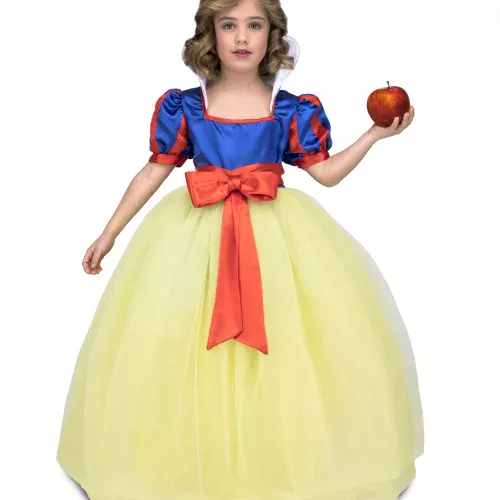 Photo du produit Déguisement princesse de bal jaune et bleu fille