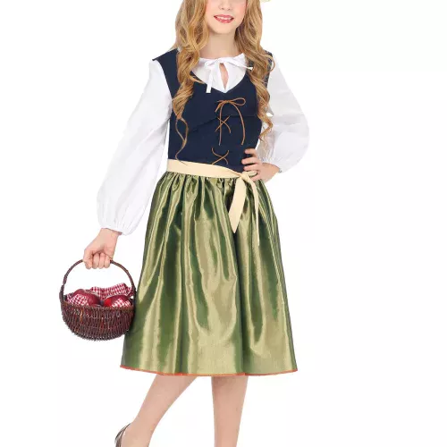 Photo du produit Déguisement Renaissance vert fille