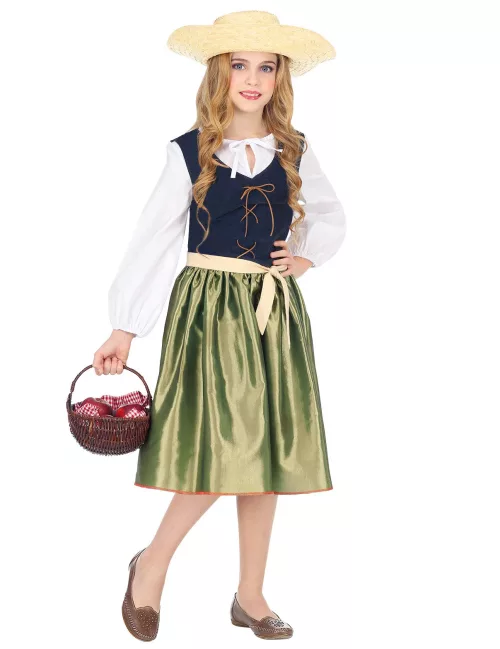 Photo du produit Déguisement Renaissance vert fille