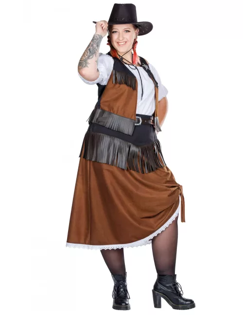 Photo du produit Déguisement robe de cowgirl grande taille femme