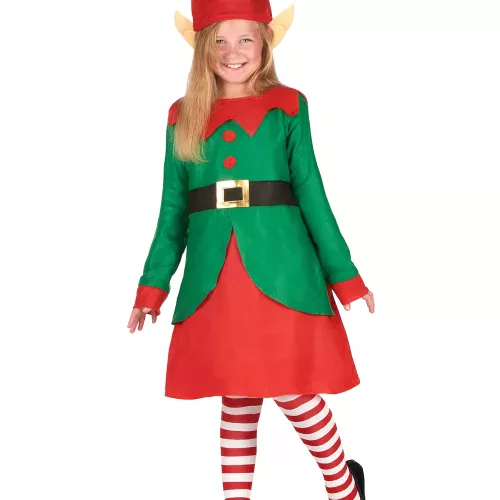 Photo du produit Déguisement robe elfe de Noël fille