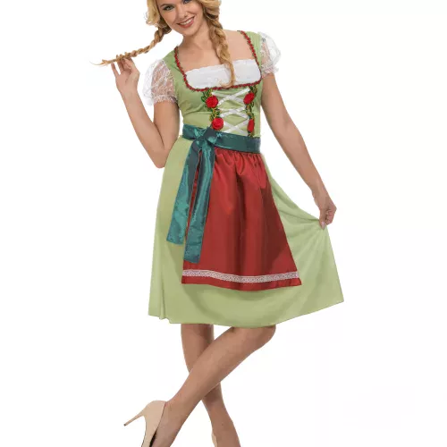 Photo du produit Déguisement robe verte fête de la bière femme