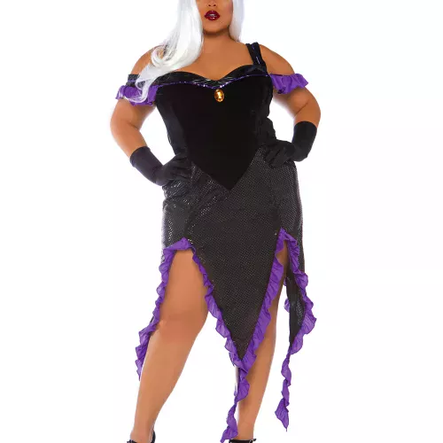 Photo du produit Déguisement sorcière des mers grande taille femme