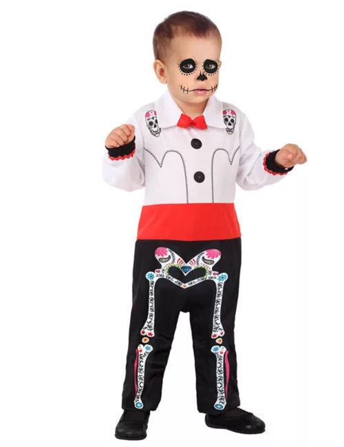 Photo du produit Déguisement squelette Dia de los muertos bébé