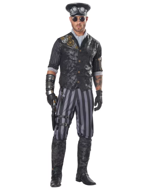 Photo du produit Déguisement capitaine steampunk homme