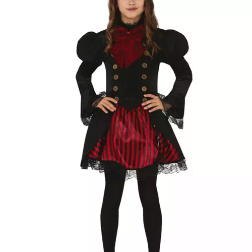 Photo du produit Déguisement Steampunk rouge glamour fille