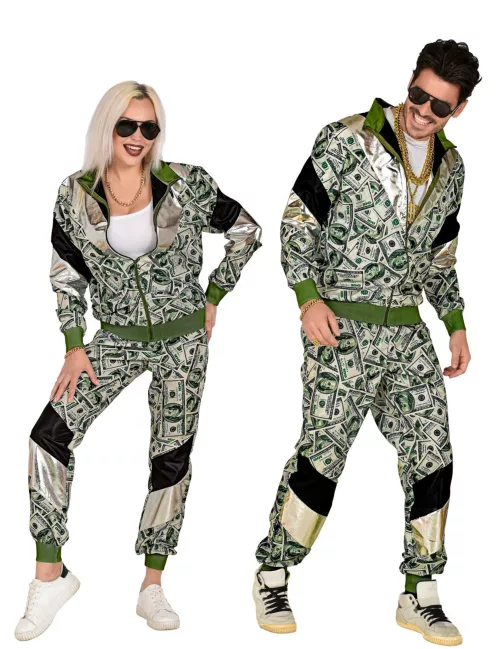 Photo du produit Déguisement survêtement billet dollar grande taille